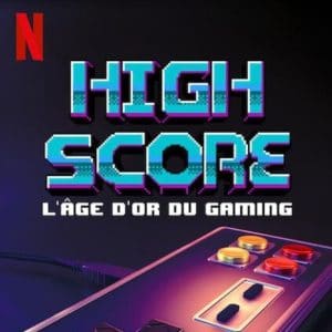 Le tire High Score est écrit au dessus d'une illustration qui représente une console de jeu.
