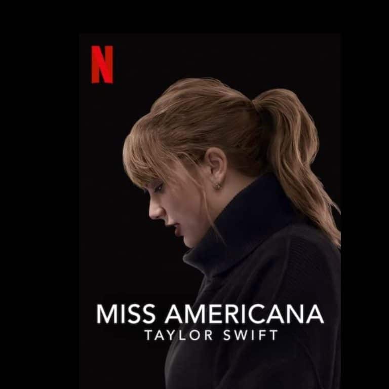 L'affiche du documentaire Miss Americana laisse voir Taylor Swift de profil.