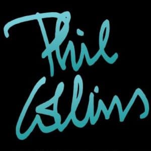 Le nom de Phil Collins stylisé.