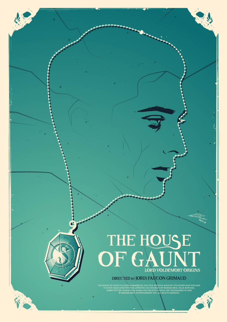 Ce poster de "House of Gaunt" met en avant le médaillon de Salazar.