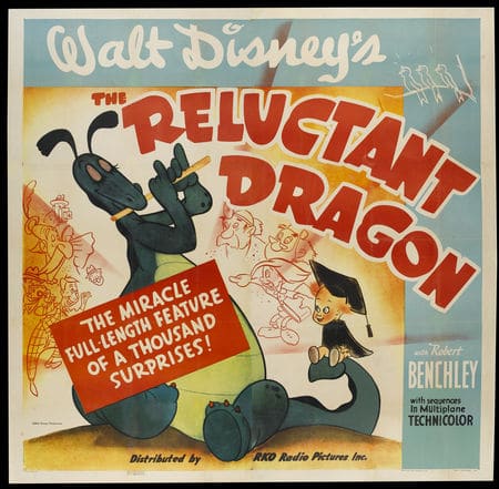 L'affiche américaine du "dragon récalcitrant" laisse voir le dragon qui joue de la flûte.
