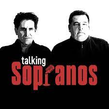 L'affiche du podcast "talking sopranos" met en avant Michael Imperioli et Steve Schirripa.
