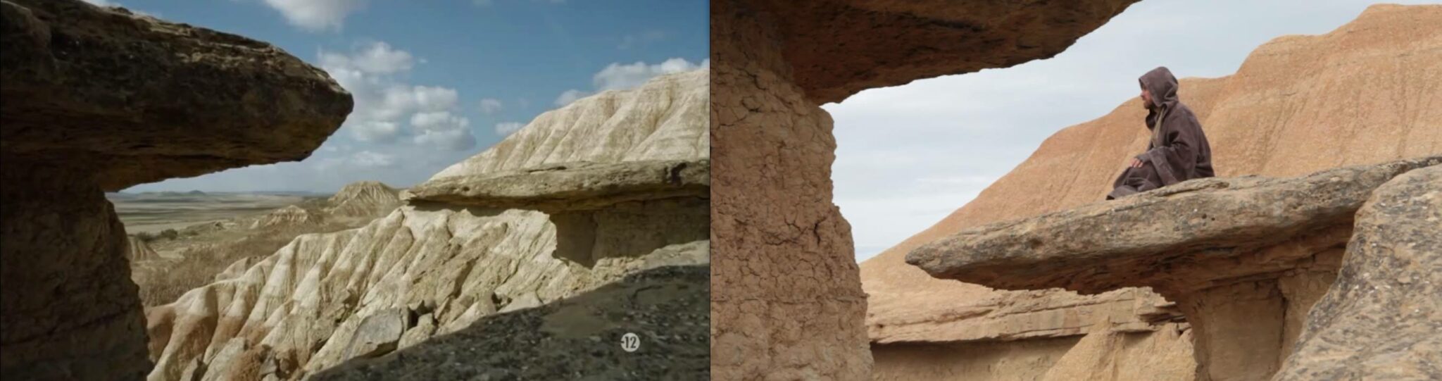 Le rocher sur lequel s'assit Obi-Wan est apparu dans la série Game of Thrones.